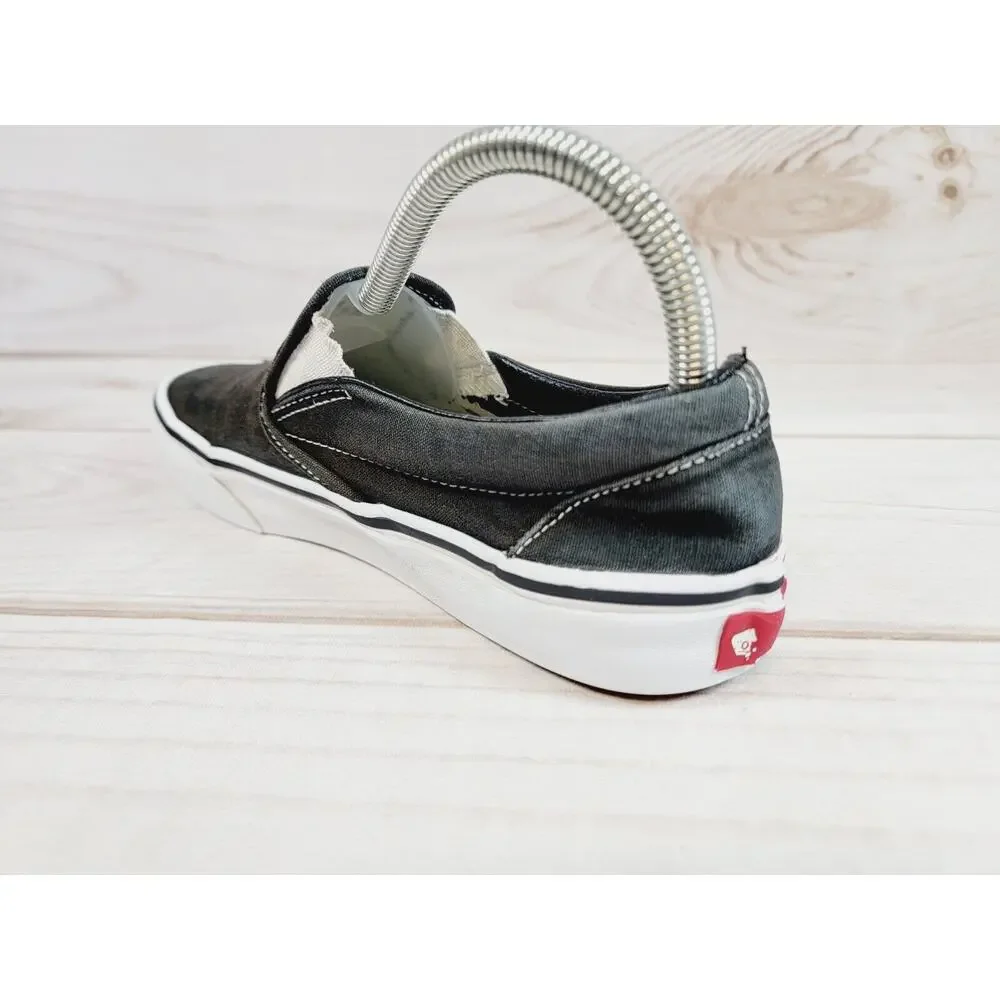 Vans 751505 Classic Slip-on Black True White Womens sz 8.5 Shoes Mens 7 Shoes